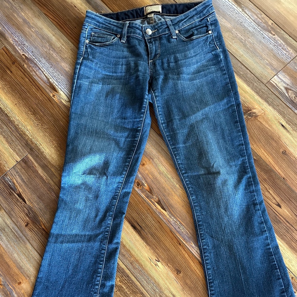PAIGE Canyon Boot Jeans Size 26 with a 30" inseam